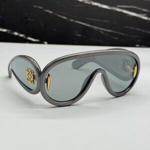 NEW LOEWE LW40108I 05X GRAY/BLUE UNISEX SUNGLASSES LOEWE
